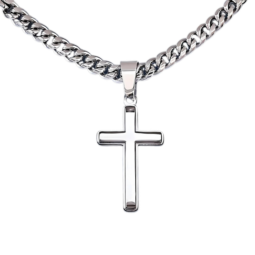 Stainless Steel Curb Chain Pendant