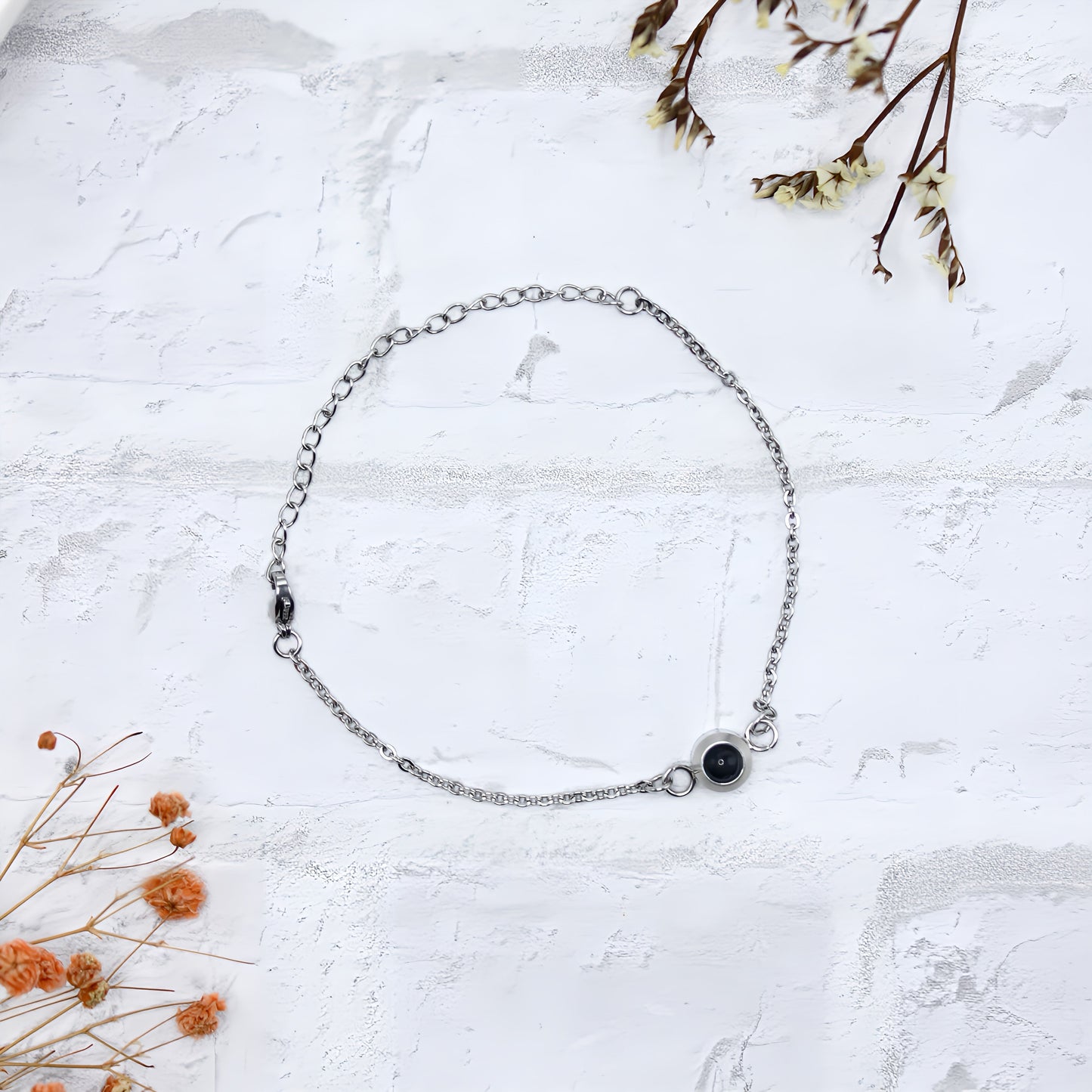 Minimalist Chain Projection Adjustable Bracelet