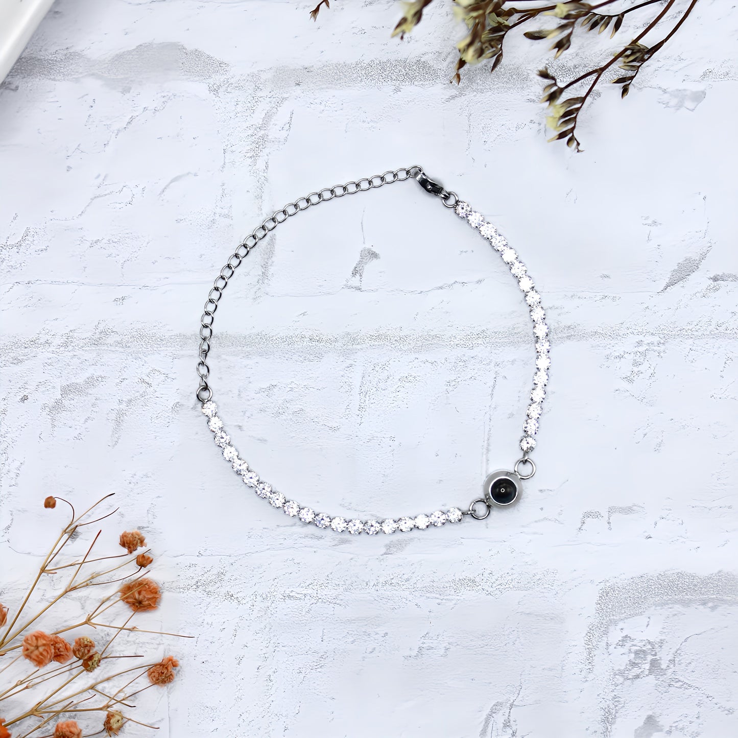 Premium Diamond Tennis Projection Bracelet