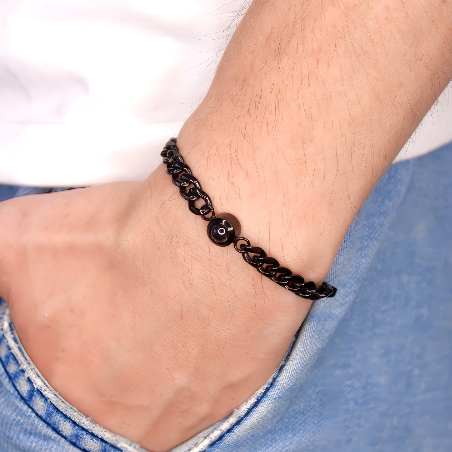 Men's Bold Cuban Projection Bracelet
