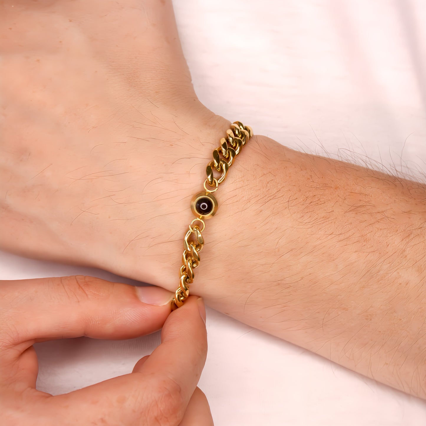 Men's Bold Cuban Projection Bracelet