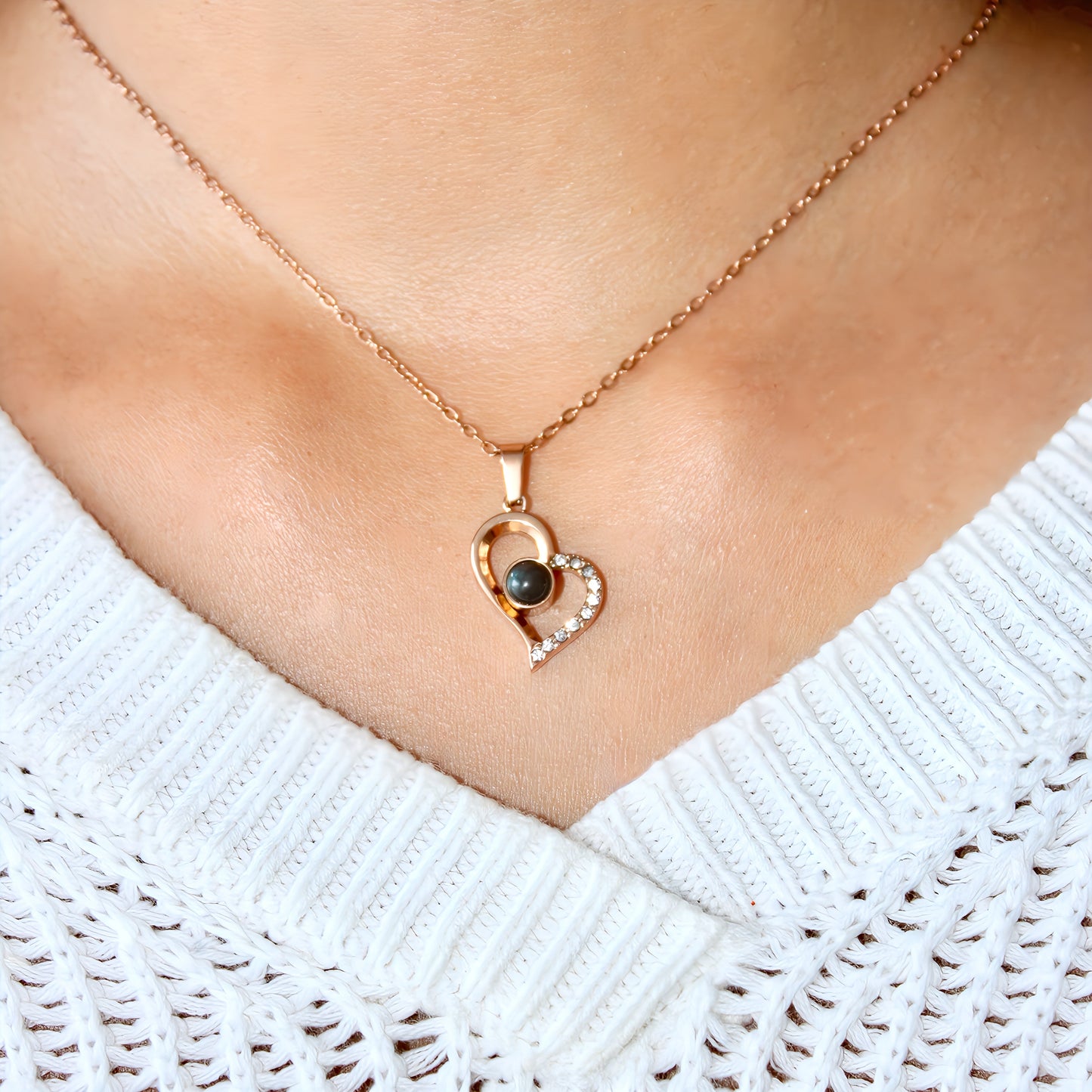 Heart Projection Necklace