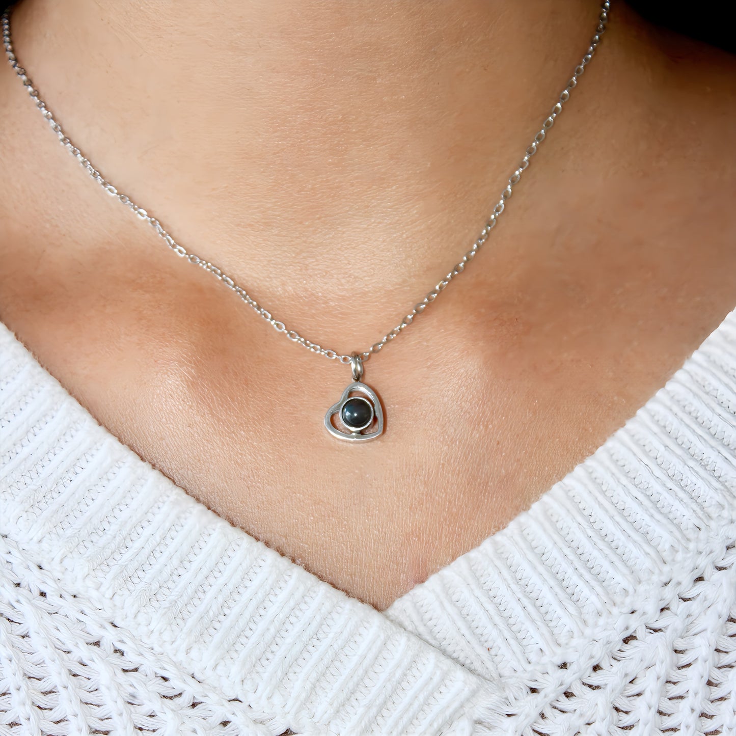 Mini Heart Projection Necklace
