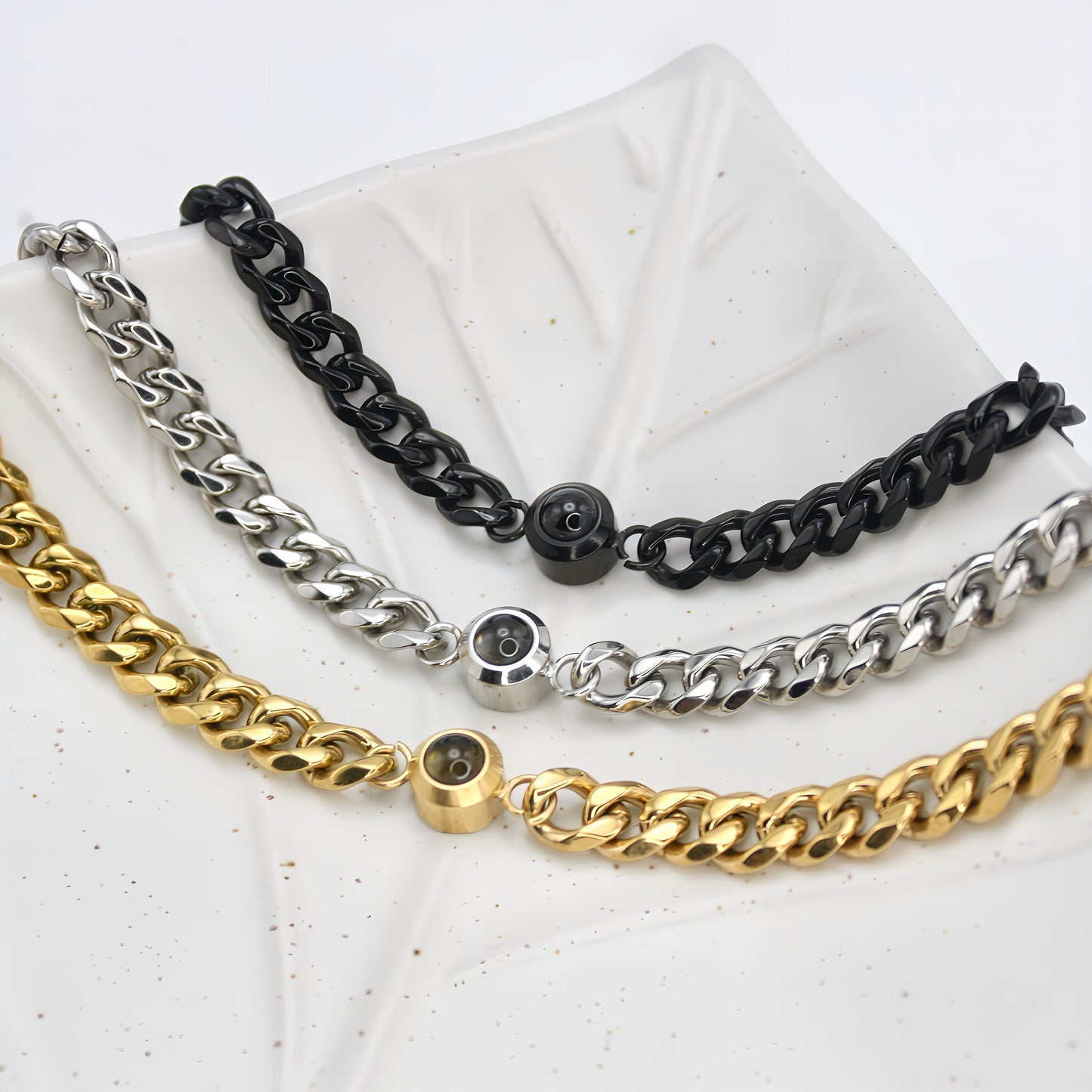 Men's Bold Cuban Projection Bracelet