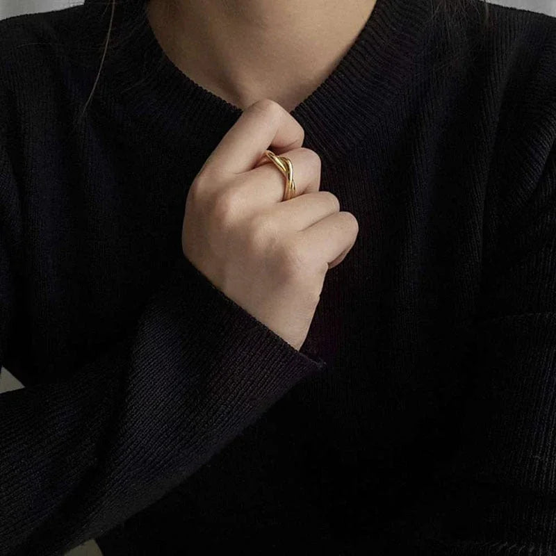 Lena - Twisted Gold Ring