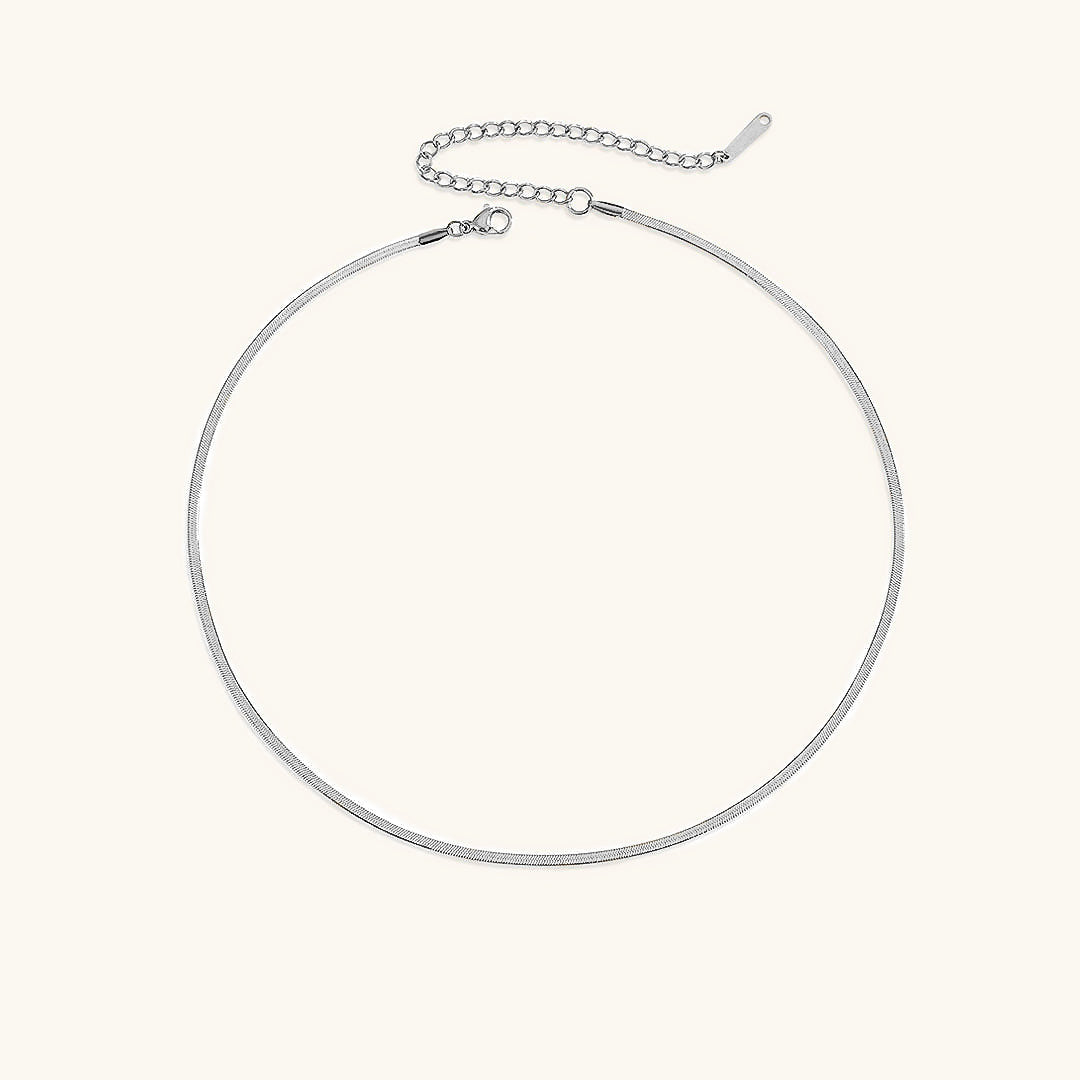 Flora - Bold Herringbone Necklace
