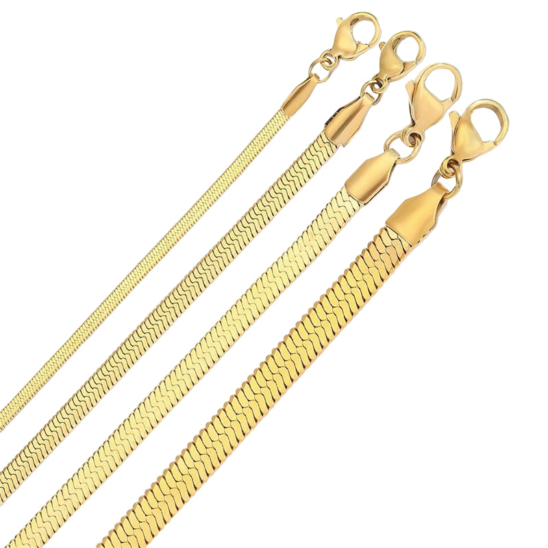 Flora - Bold Herringbone Necklace