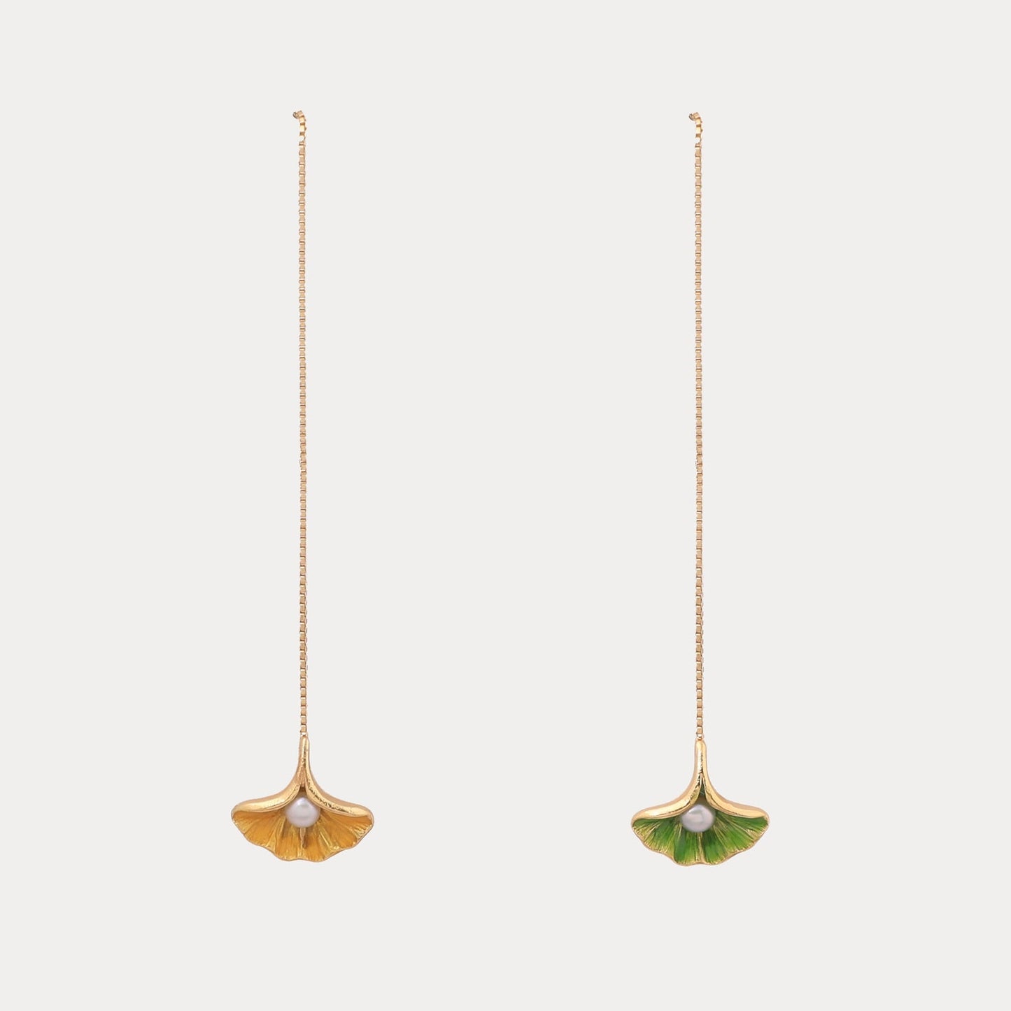 Ramona - Ginkgo Leaf Earrings