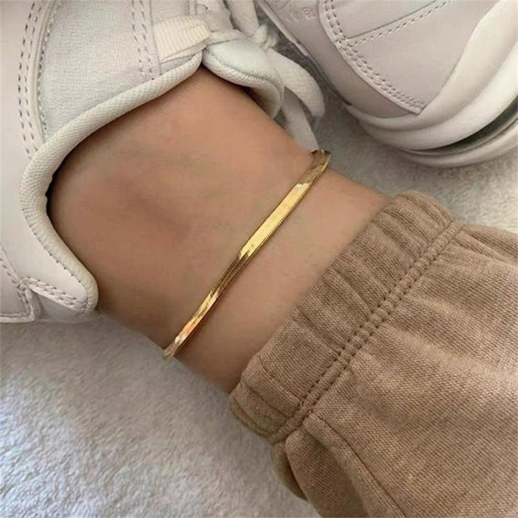 Judith - Herringbone Anklet
