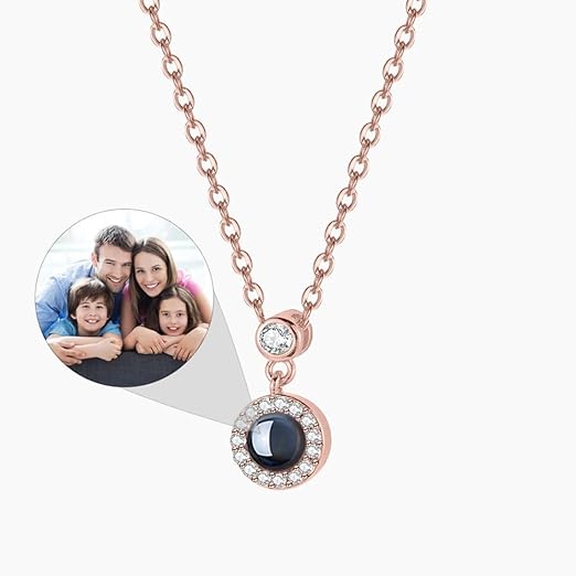 Globe Projection Charm Necklace