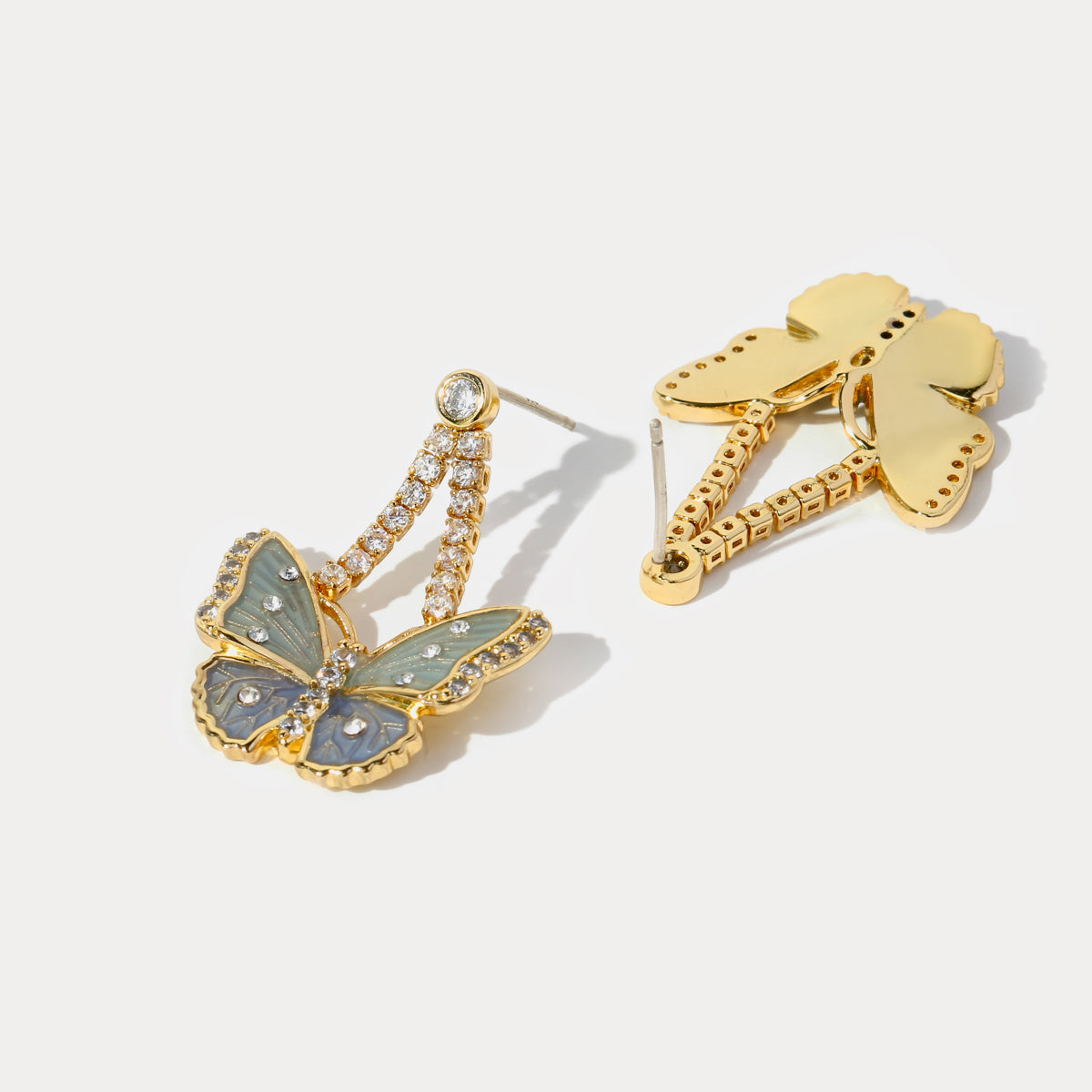 Lana - Butterfly Diamond Earrings