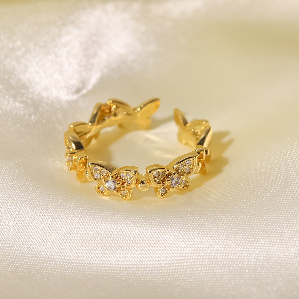Elle - Butterfly Gold Ring