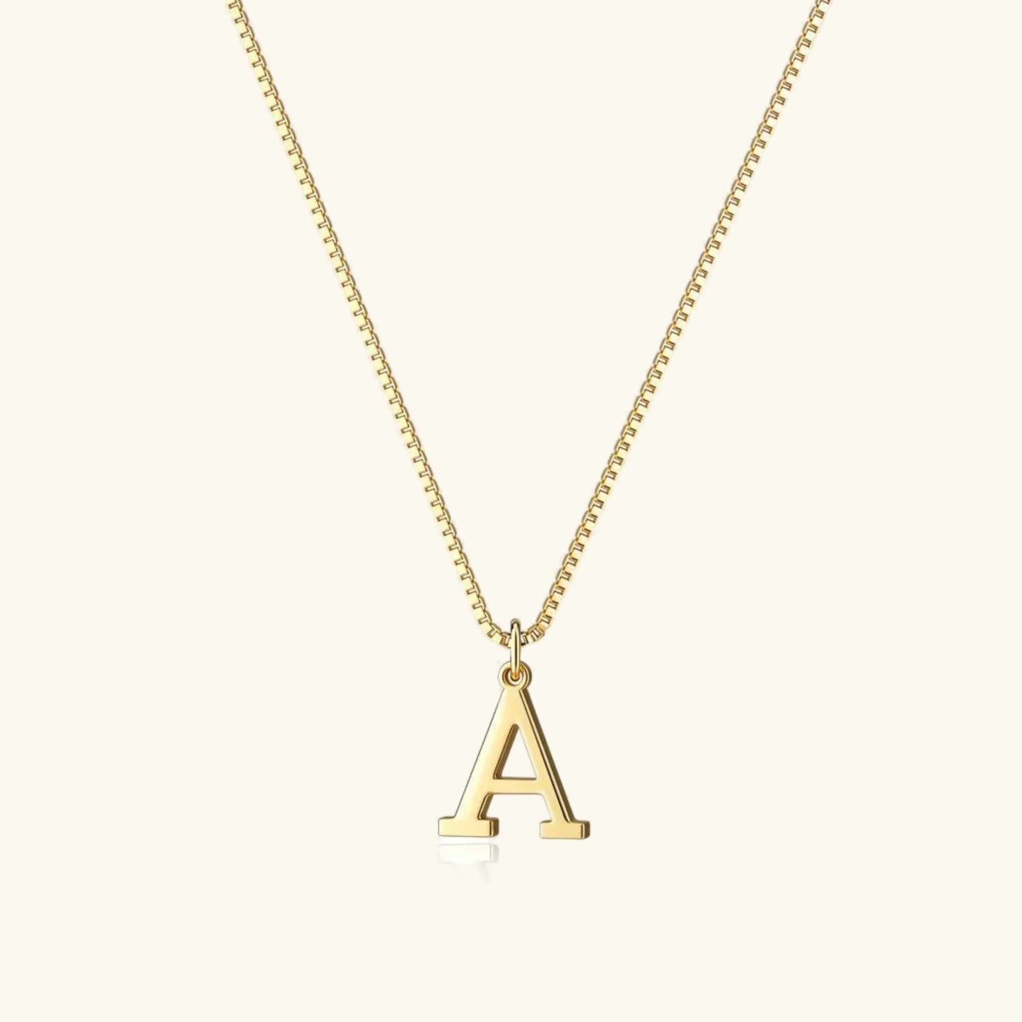 Karina - Letter Initial Gold Necklace