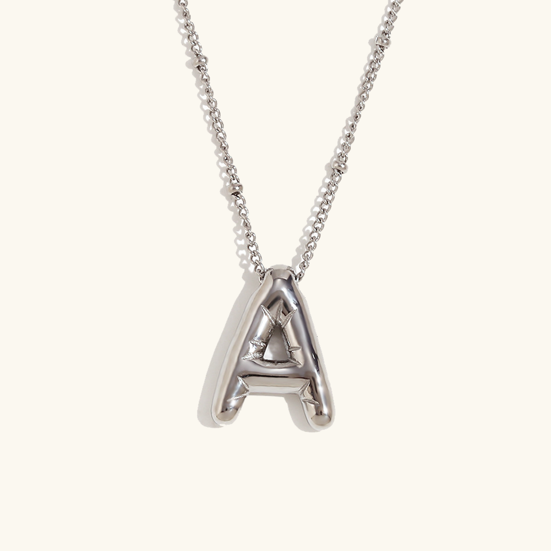 Arabella - Balloon Letter Initial Necklace