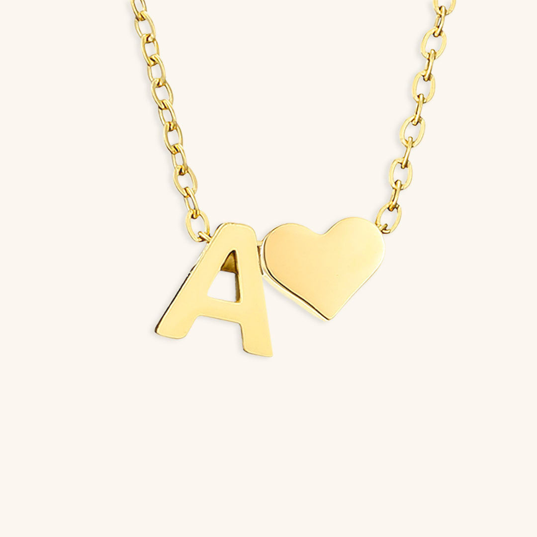 Mallory - Love Initial Letter Necklace