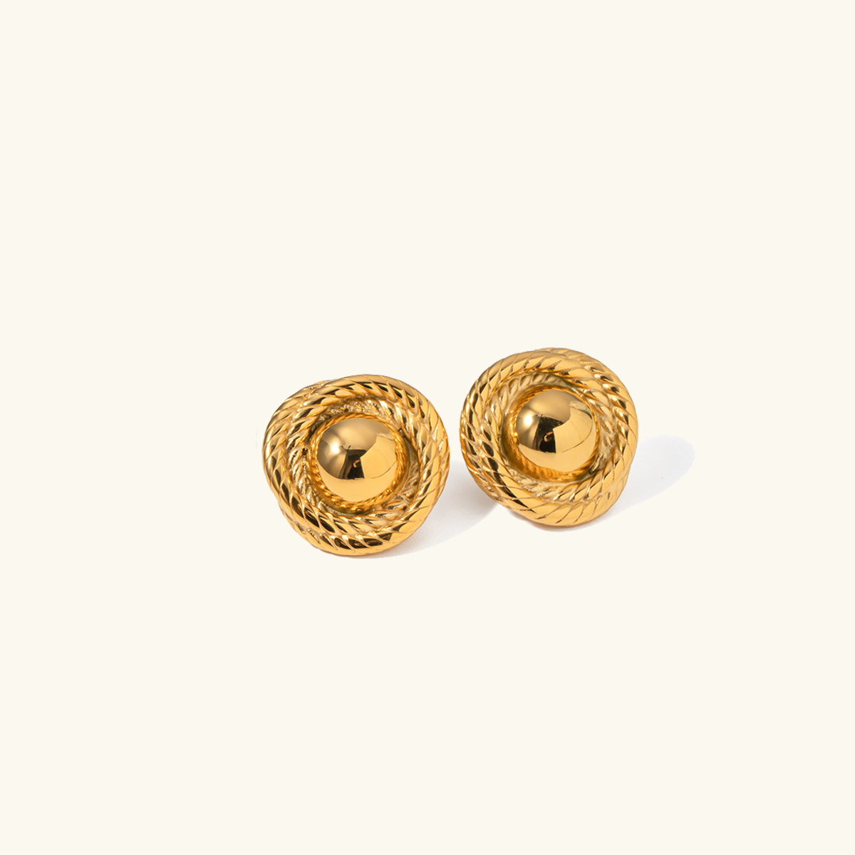 Andrea - Round Twist Earrings