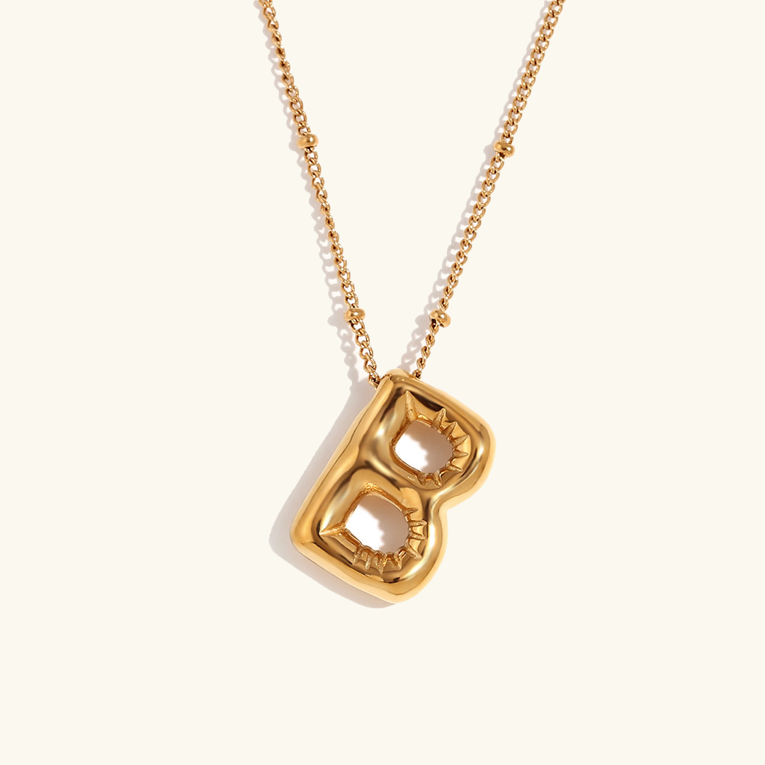 Arabella - Balloon Letter Initial Necklace