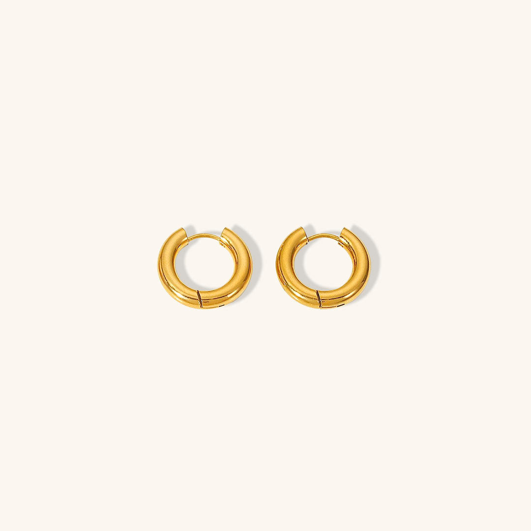 Annette - Round Hoop Earrings