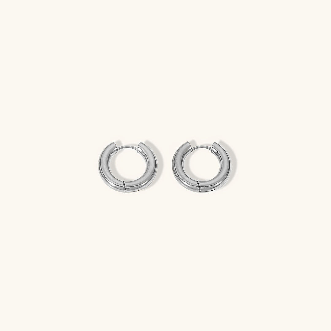 Annette - Round Hoop Earrings