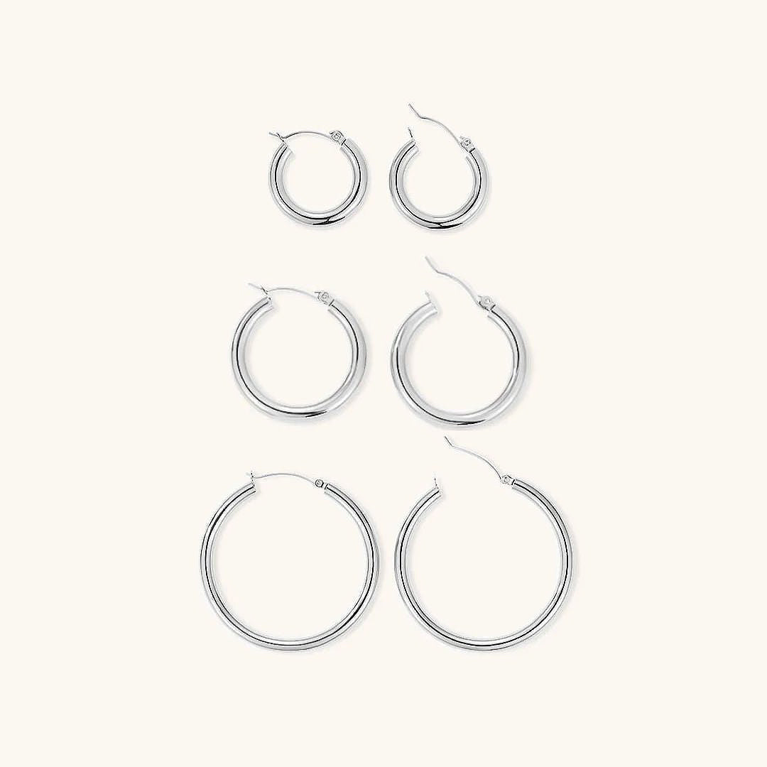Eloise - Wide Round Hoops