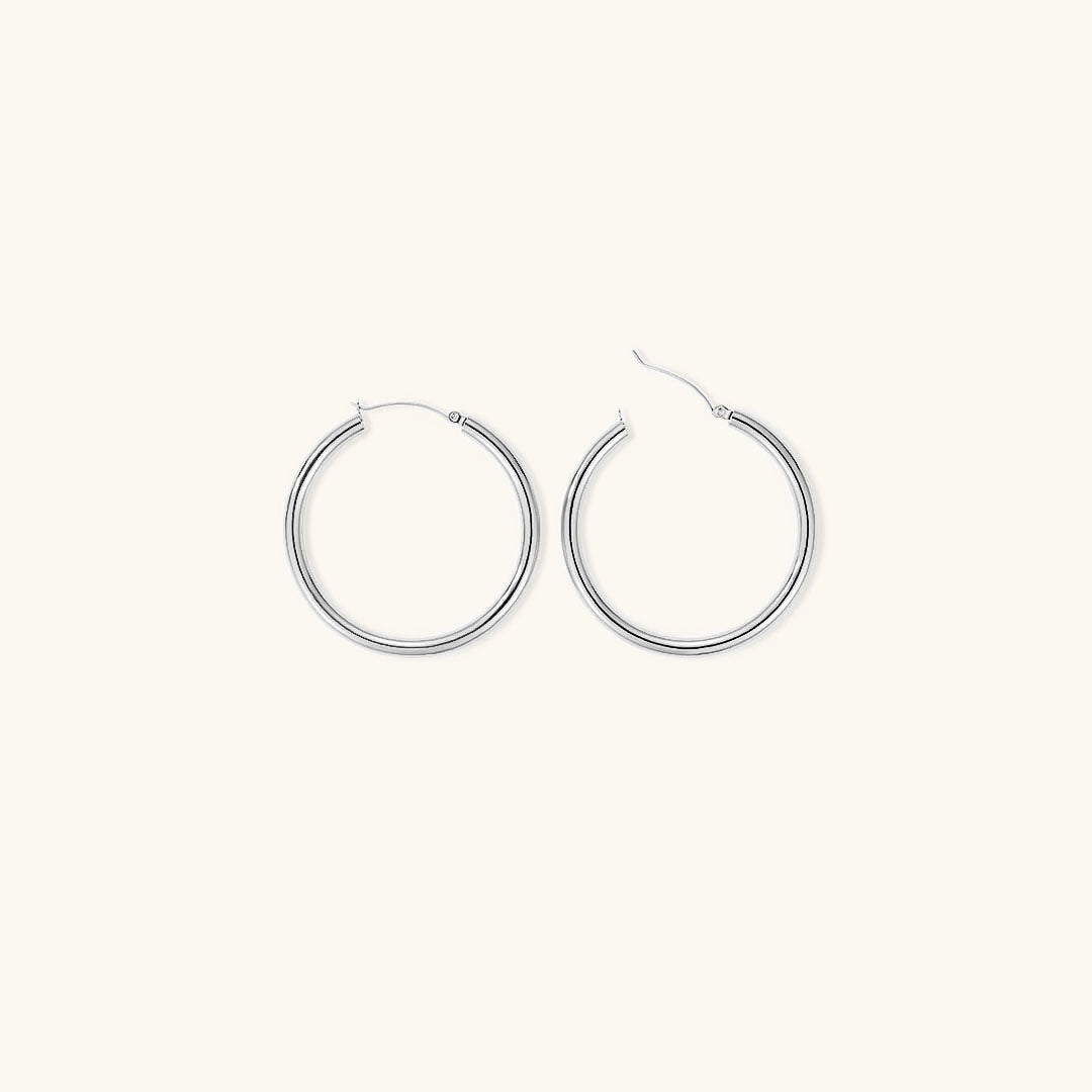 Eloise - Wide Round Hoops