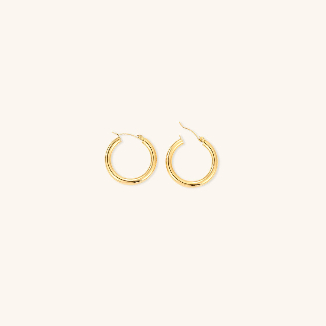 Eloise - Wide Round Hoops