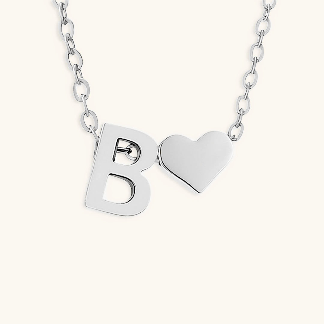 Mallory - Love Initial Letter Necklace