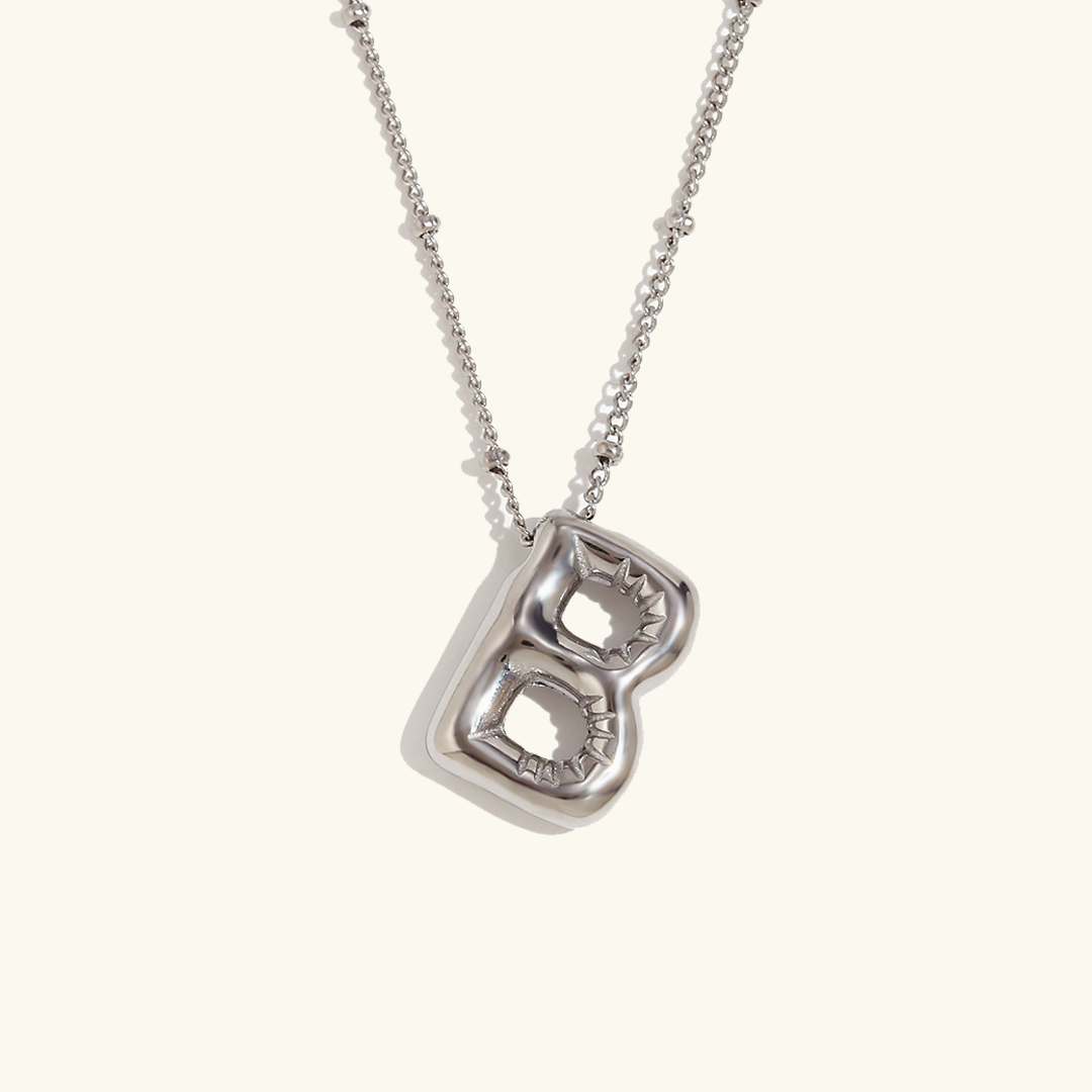 Arabella - Balloon Letter Initial Necklace