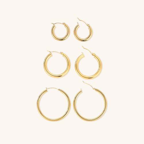 Eloise - Wide Round Hoops