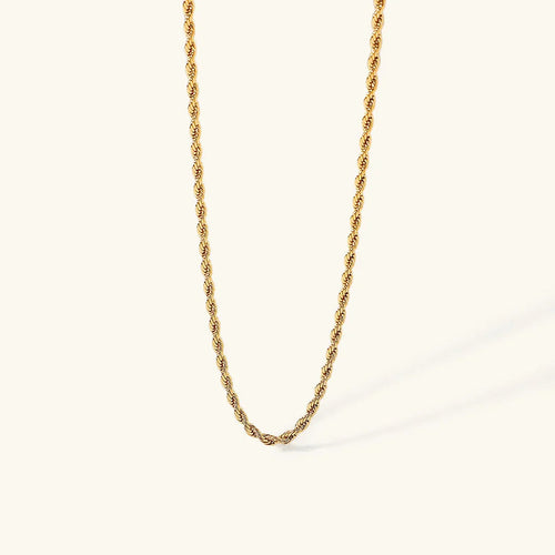 Riley - Rope Chain Gold Necklace