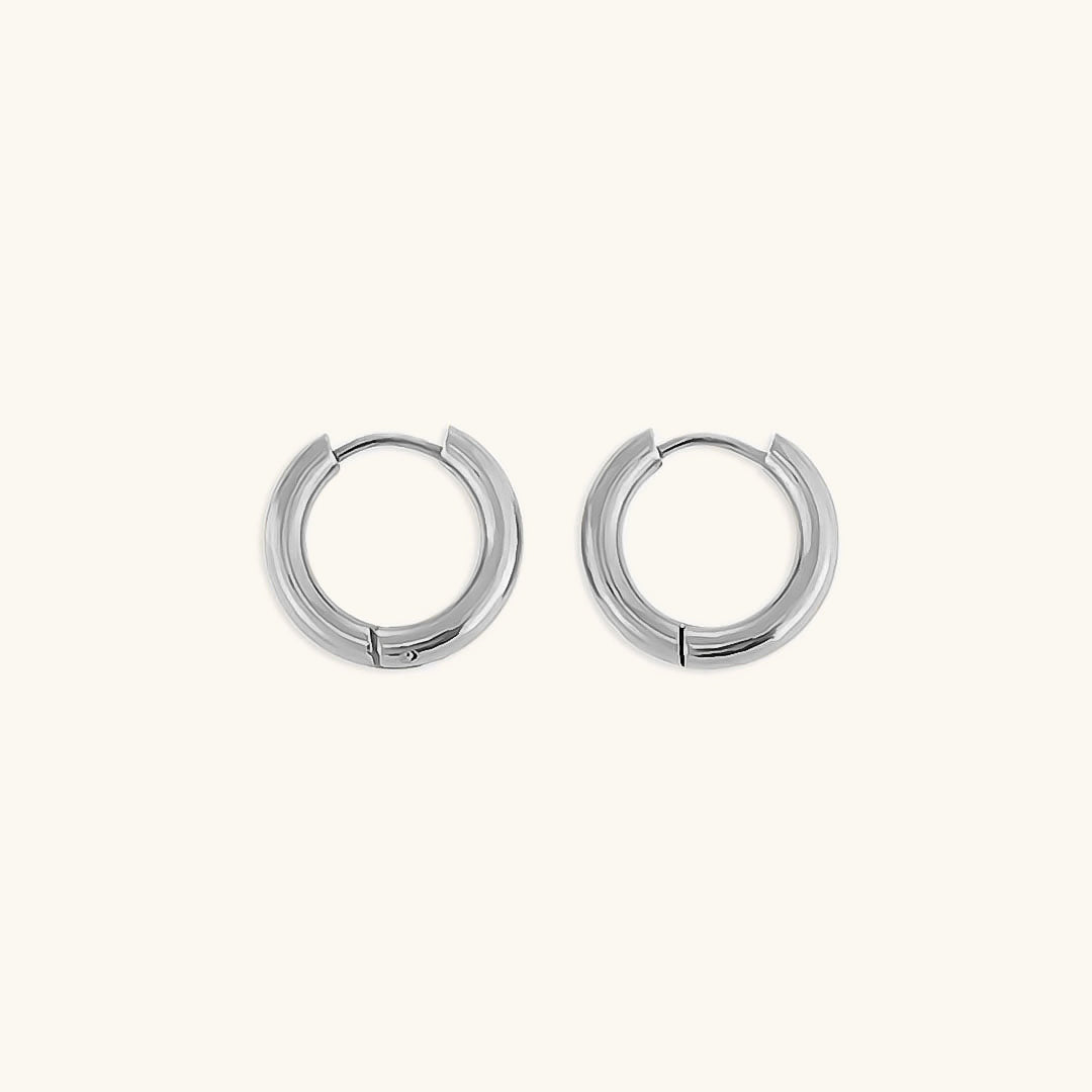 Bea - Classic Round Hoop Earrings