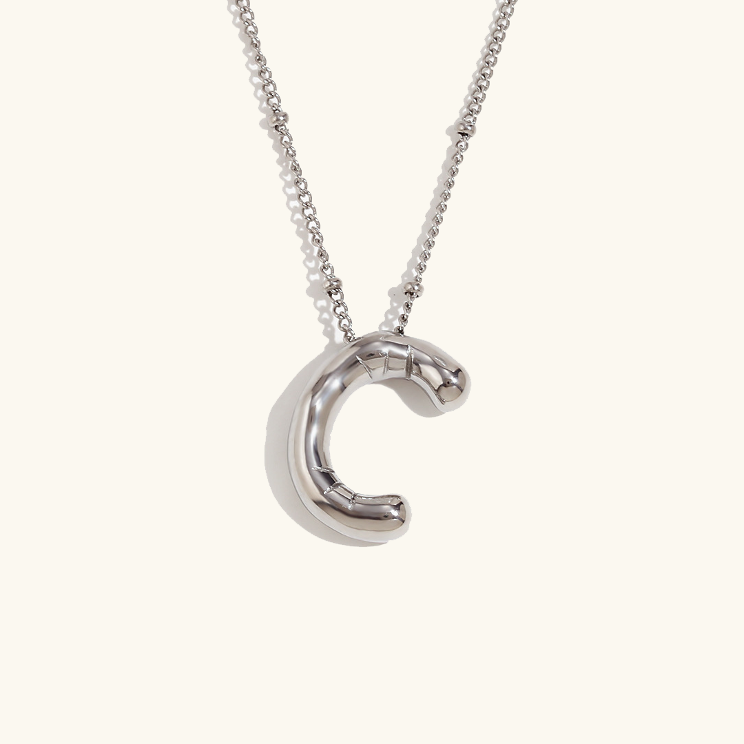 Arabella - Balloon Letter Initial Necklace