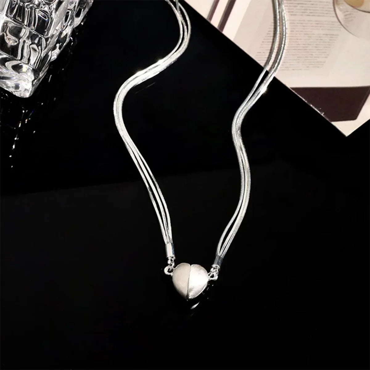To My Wife - Magnetic Bond Heart Necklace