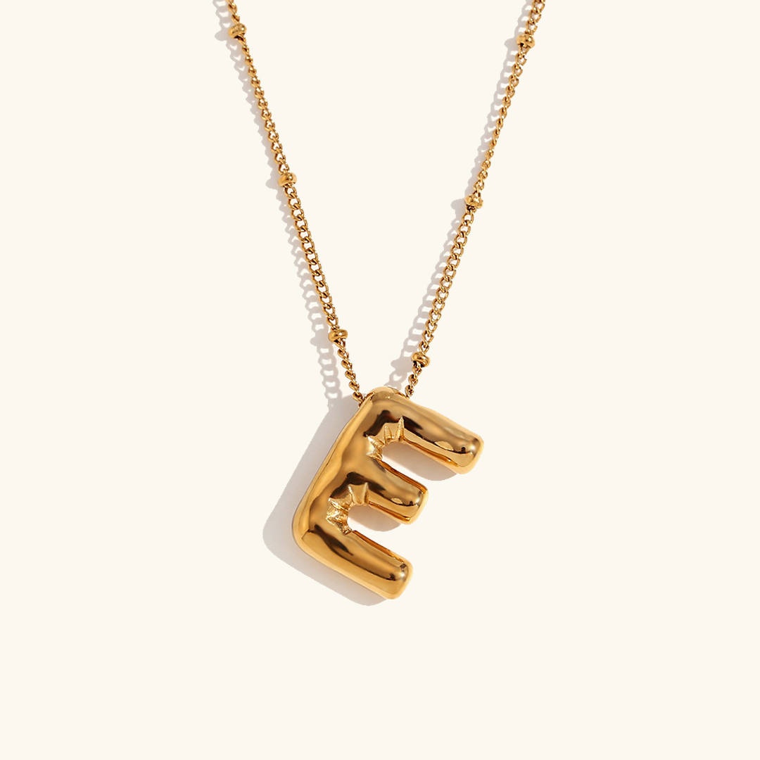 Arabella - Balloon Letter Initial Necklace