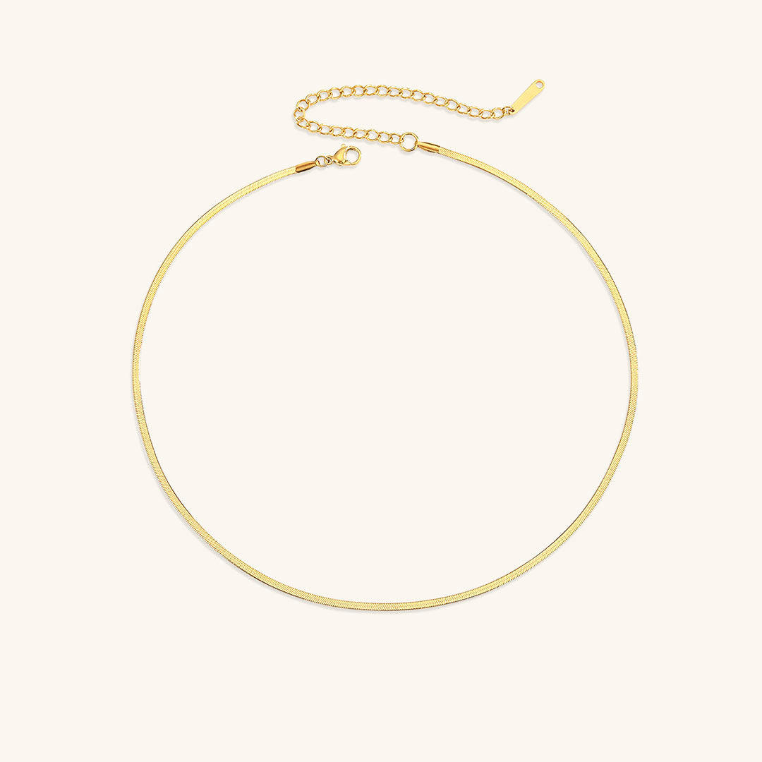 Flora - Bold Herringbone Necklace