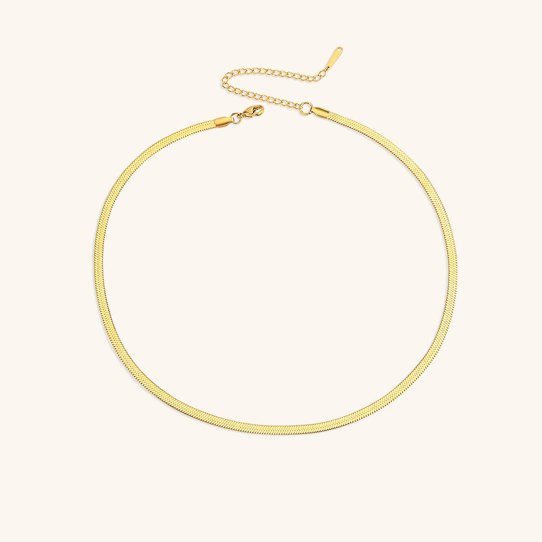 Flora - Bold Herringbone Necklace