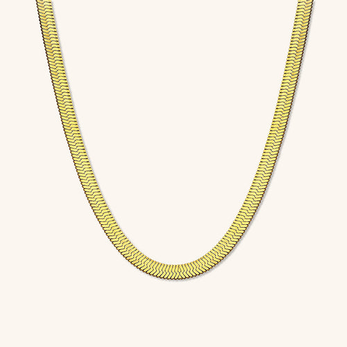 Emma - Bold Herringbone Necklace