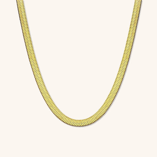 Emma - Bold Herringbone Necklace