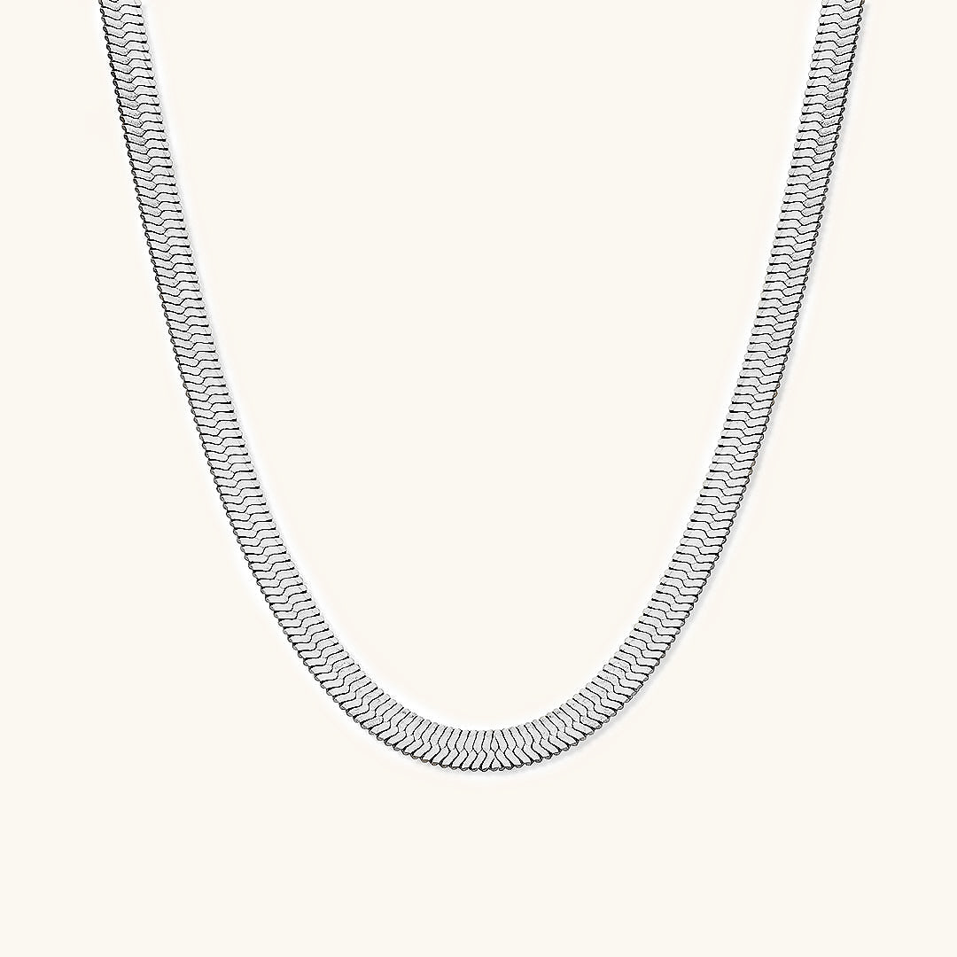 Emma - Bold Herringbone Necklace