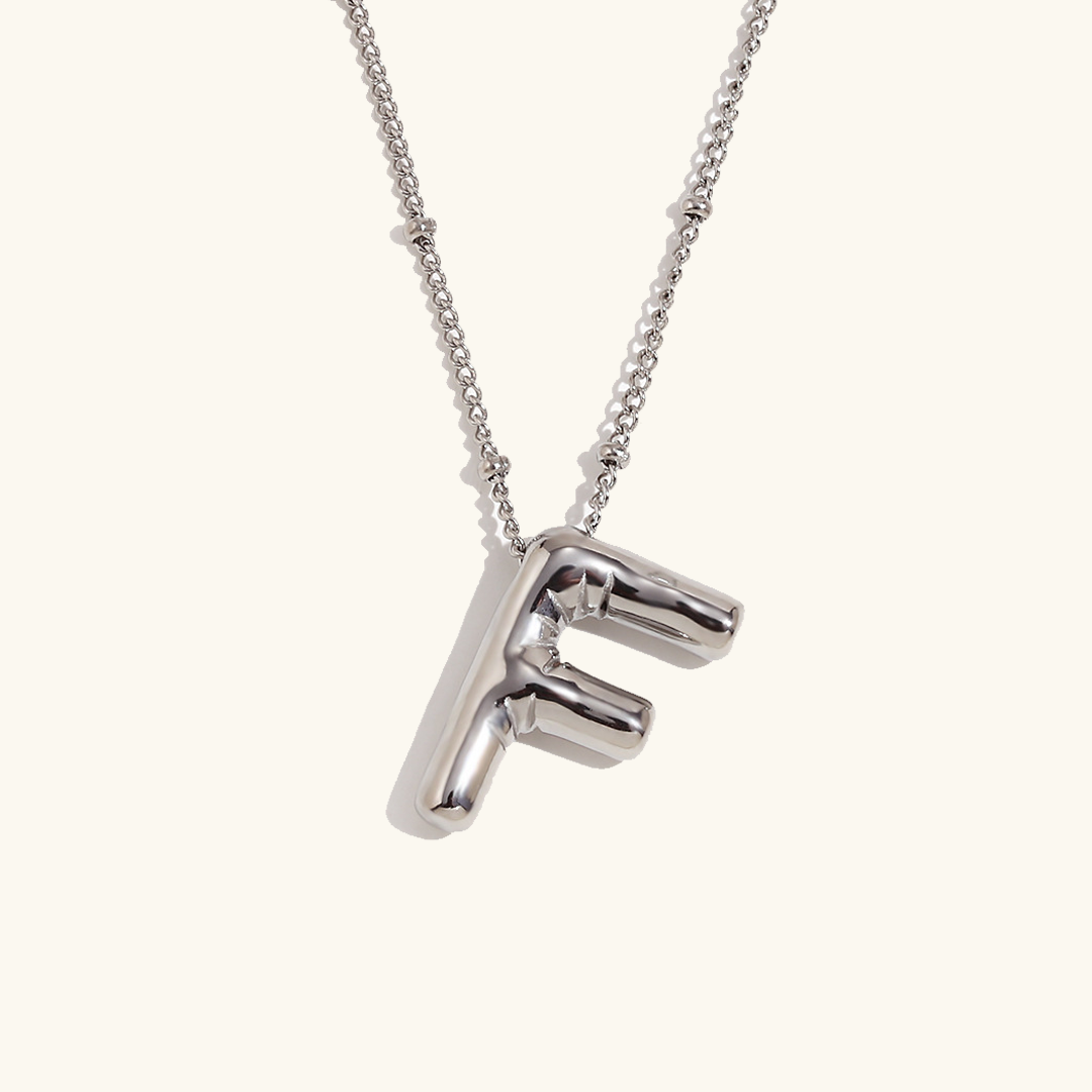 Arabella - Balloon Letter Initial Necklace