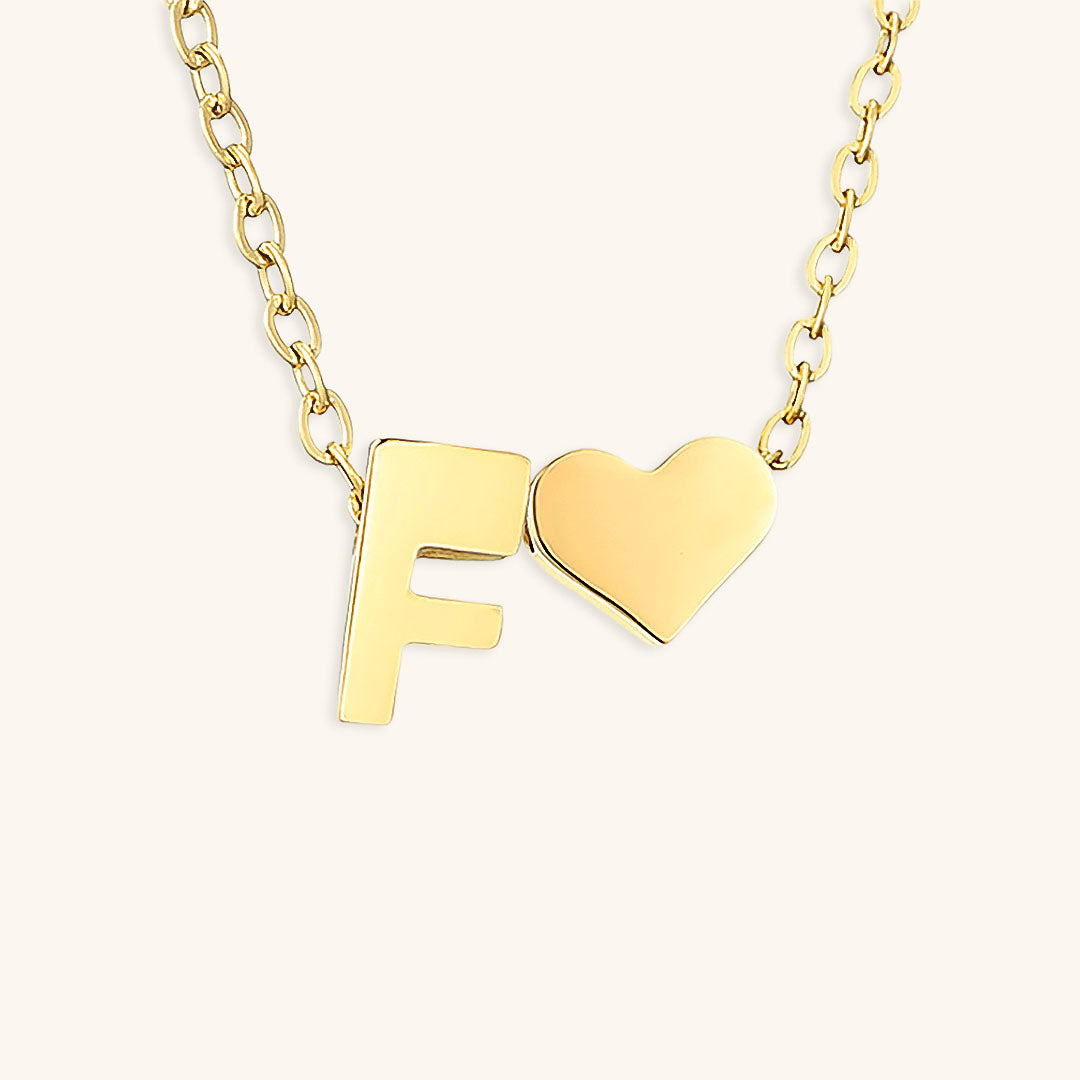 Mallory - Love Initial Letter Necklace