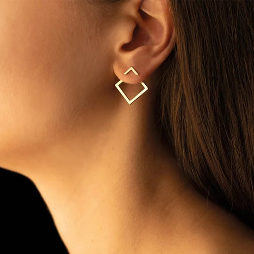 Connecting Rachel - Minimalist Geometric Earrings