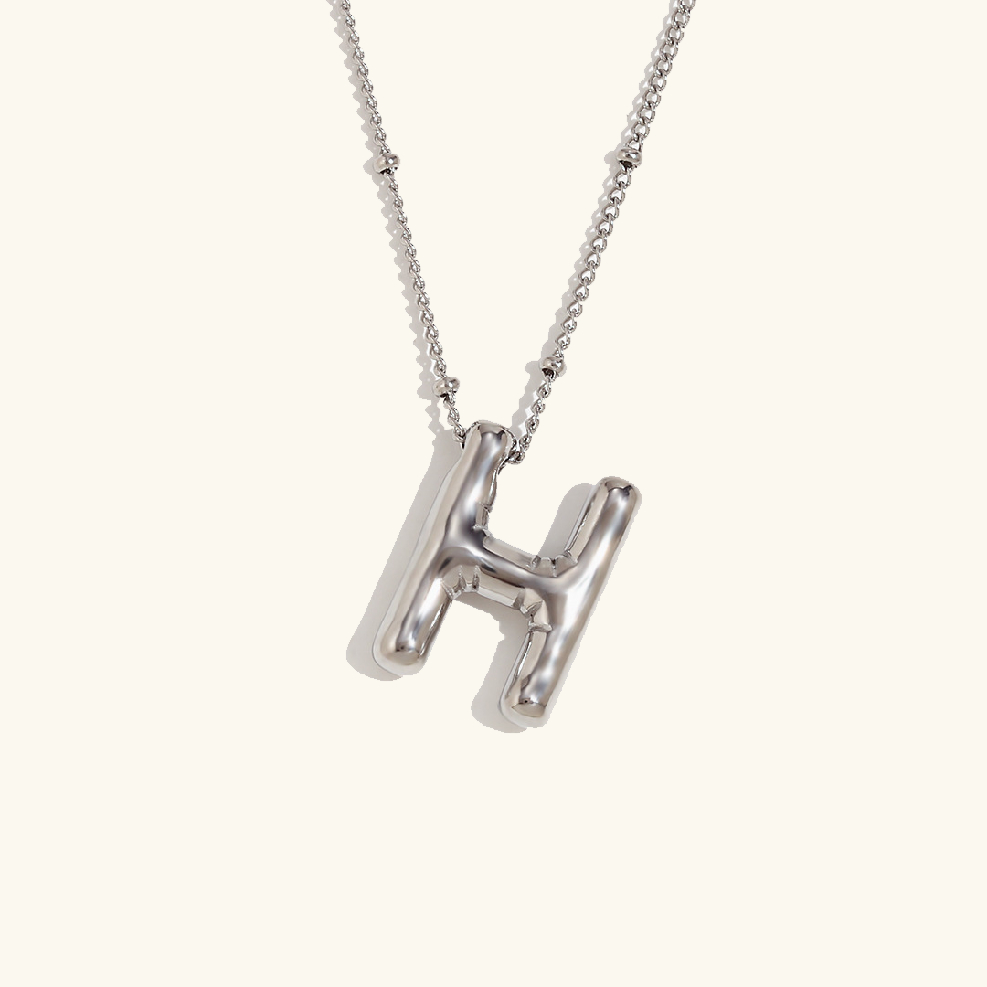 Arabella - Balloon Letter Initial Necklace