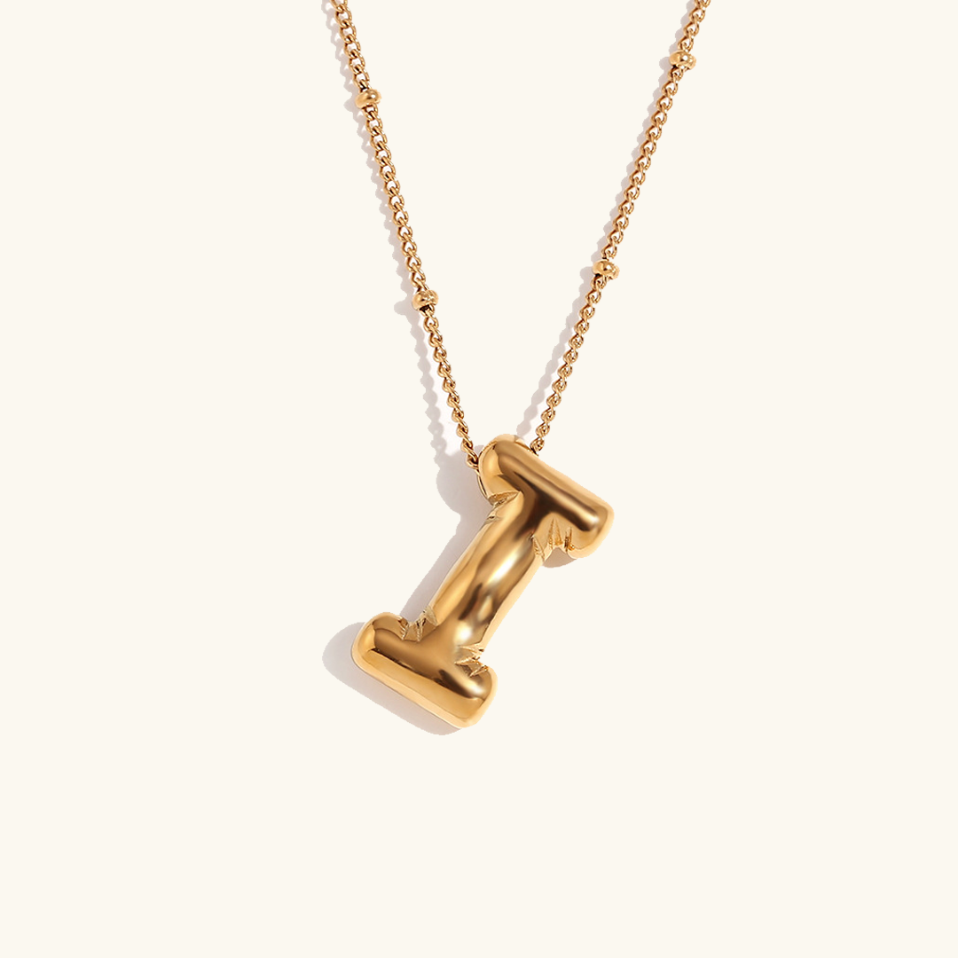 Arabella - Balloon Letter Initial Necklace