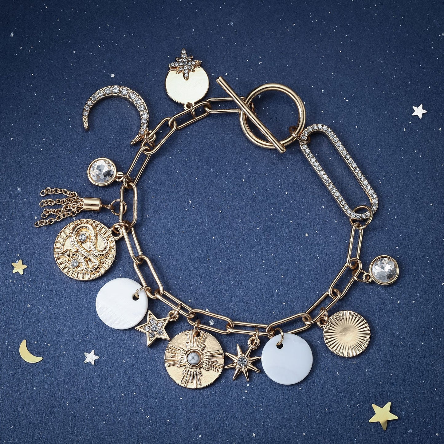 Josie - Moon and Star Chain Bracelet