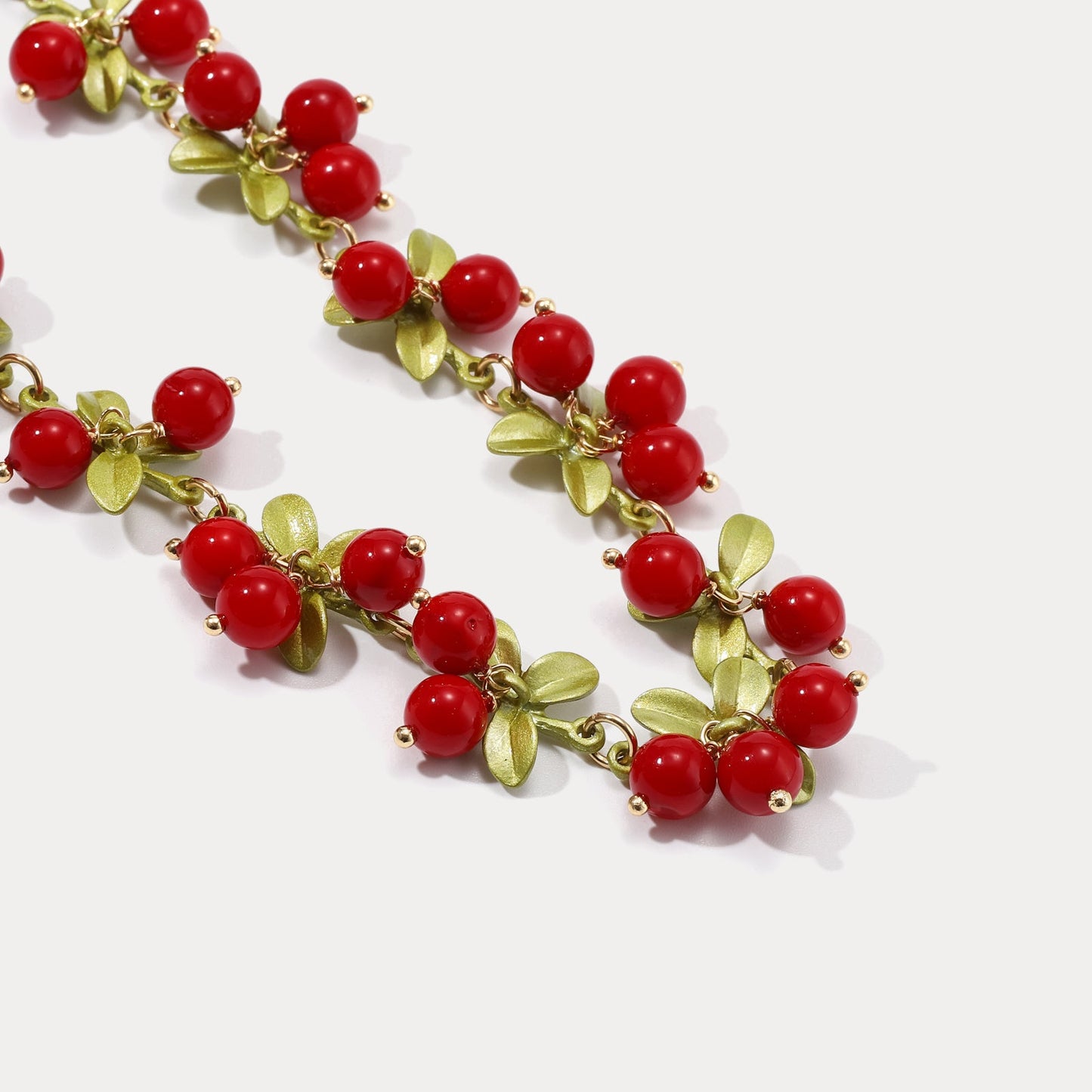 Neve - Cranberry Chain Necklace