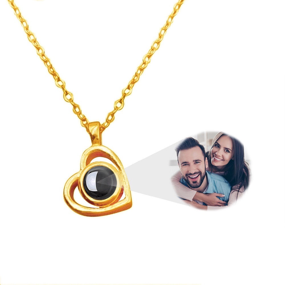 Mini Heart Projection Necklace