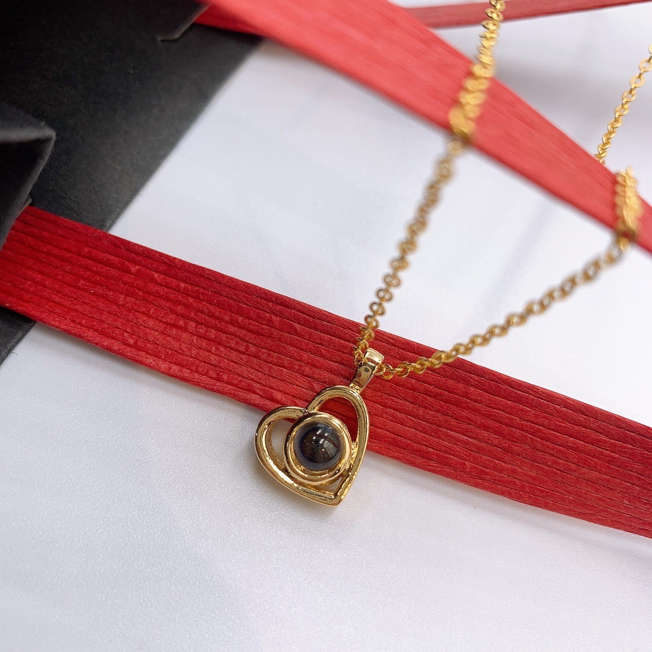 Mini Heart Projection Necklace
