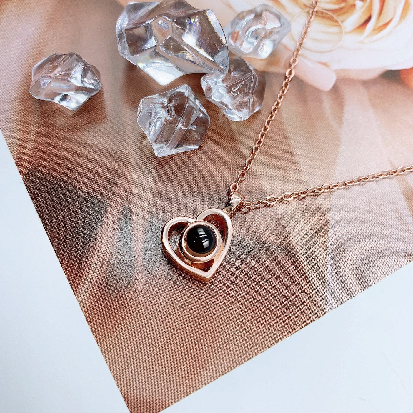 Mini Heart Projection Necklace