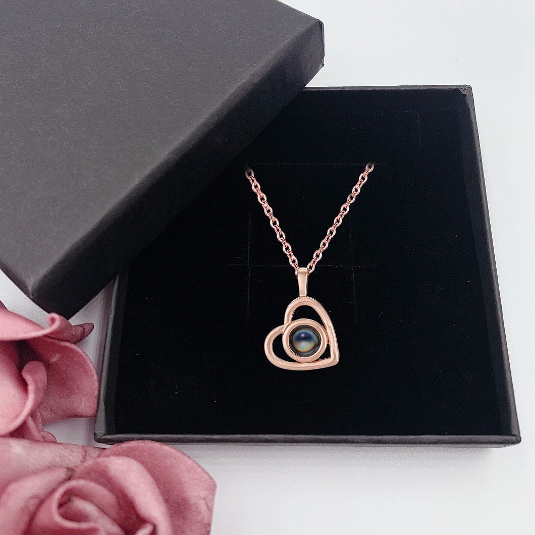 Mini Heart Projection Necklace